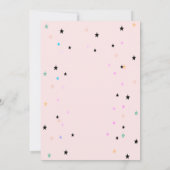 かわいい赤ん坊の動物,星の赤ちゃんシャワー 招待状 (裏面)