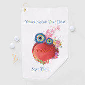 かわいい赤カラフル色 ゴルフタオル (インサイチュ)