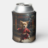 かわいい赤カンフープピークール 缶クーラー (缶裏面)