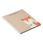 かわいい赤キツネウッドランドアニマルキッズ ノートパッド (アングル)