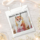 かわいい赤キツネペットアニマルパーティーの好意バッグ フェイバーバッグ (クリップ留めされた状態)