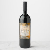 かわいい赤キツネワイルダネス自然フォトワインメイキング ワインラベル (正面)