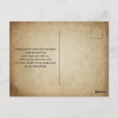 かわいい赤キツネワイルダネス自然写真ありがとう ポストカード (裏面)