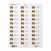 かわいい赤キツネワイルダネス自然写真 ラベル (フルシート)