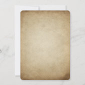 かわいい赤キツネワイルダネス自然写真 招待状 (裏面)