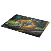 かわいい赤キツネ遊パップ カッティングボード (角)