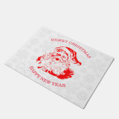 かわいい赤サンタクロース ドアマット (アングル)