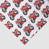 かわいい赤スポーツバイクの漫画 薄葉紙 (詳細)