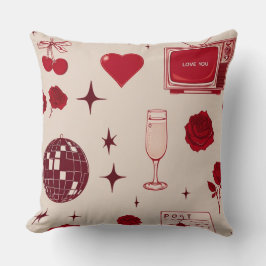 かわいい赤バレンタインデー クッション
