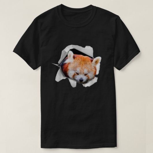かわいい赤パンダレッサーパンダ恋人メンズウィメンズボーイズギ Tシャツ (デザイン正面)