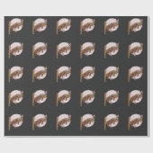 かわいい赤パンダ昼寝怠け者の眠る動物 ラッピングペーパー (フラット)