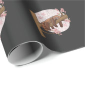 かわいい赤パンダ昼寝怠け者の眠る動物 ラッピングペーパー (ロールコーナー)