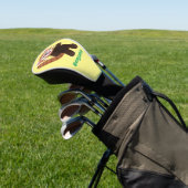 かわいい赤パンダ漫画イラストレーション ゴルフヘッドカバー (インサイチュ)