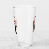 かわいい赤パンダ漫画イラストレーション タンブラーグラス (左)