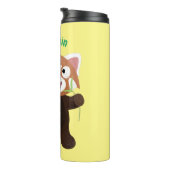 かわいい赤パンダ漫画イラストレーション タンブラー (回転右)