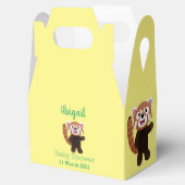 かわいい赤パンダ漫画イラストレーション フェイバーボックス (オープン)