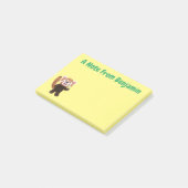 かわいい赤パンダ漫画イラストレーション ポストイット (アングル)