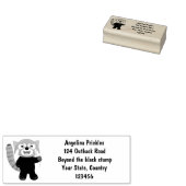 かわいい赤パンダ漫画イラストレーション ラバースタンプ (押印)