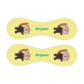 かわいい赤パンダ漫画イラストレーション 野球ボール (パネル)