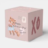 かわいい赤パンダ郵便バレンタインデー フェイバーボックス (裏面サイド)