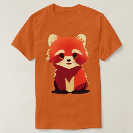 かわいい赤パンダ13 Tシャツ (デザイン正面)