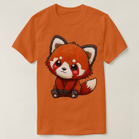 かわいい赤パンダ21 Tシャツ (デザイン正面)