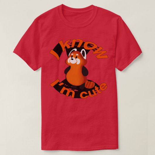 かわいい赤パンダ28 Tシャツ (デザイン正面)