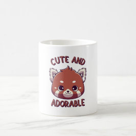 かわいい赤パンダ コーヒーマグカップ