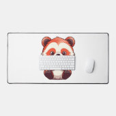 かわいい赤パンダ デスクマット (キーボード&マウス)