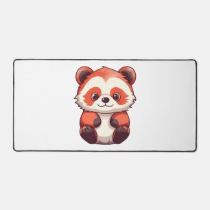 かわいい赤パンダ デスクマット