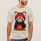 かわいい赤パンダTシャツ Tシャツ (正面)