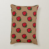 かわいい赤マンガベジタリアン アクセントクッション (裏面(縦))