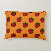 かわいい赤マンガベジタリアン アクセントクッション (裏面)