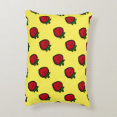 かわいい赤マンガベジタリアン アクセントクッション (裏面(縦))