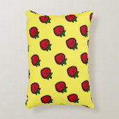 かわいい赤マンガベジタリアン アクセントクッション (正面(垂直))