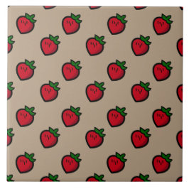 かわいい赤マンガベジタリアン タイル