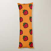 かわいい赤マンガベジタリアン ボディピロー (裏面 (縦))