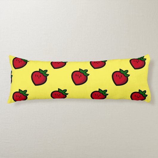 かわいい赤マンガベジタリアン ボディピロー (正面)