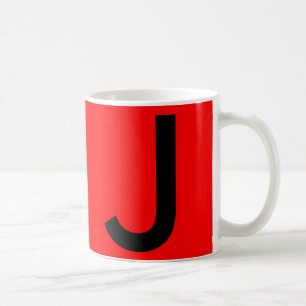 かわいい赤モノグラム旅行 コーヒーマグカップ