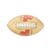 かわいい赤リス漫画イラストレーション アメリカンフットボール (正面)