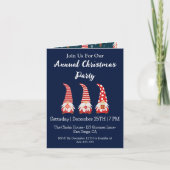かわいい赤格言パーソナライズされたクリスマスパーティー 招待状 (正面)