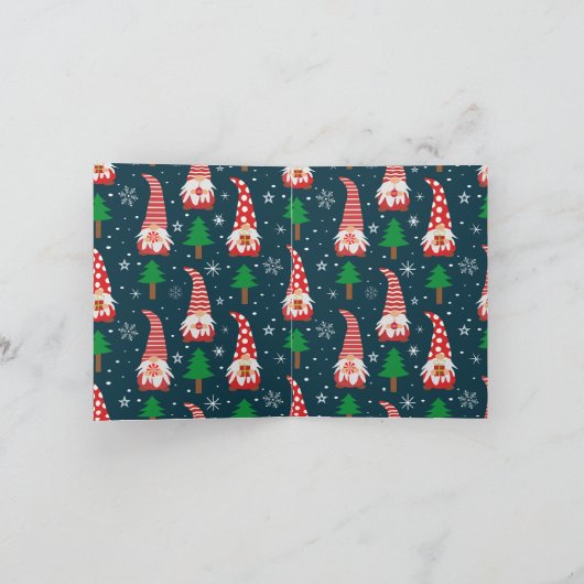 かわいい赤格言パーソナライズされたクリスマスパーティー 招待状 (内部)