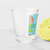 かわいい赤毛の人魚サンダー_コーブ ショットグラス (左)