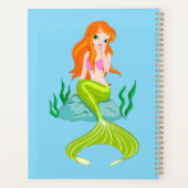 かわいい赤毛の人魚サンダー_コーブ プランナー手帳 (裏面)