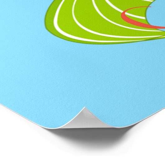 かわいい赤毛の人魚サンダー_コーブ ポスター (角)