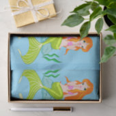 かわいい赤毛の人魚サンダー_コーブ 薄葉紙 (ギフト)