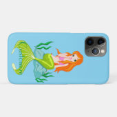 かわいい赤毛の人魚サンダー_コーブ Case-Mate iPhoneケース (裏面(横))