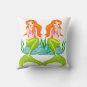 かわいい赤毛の人魚 サンダーコーブ クッション (裏面)