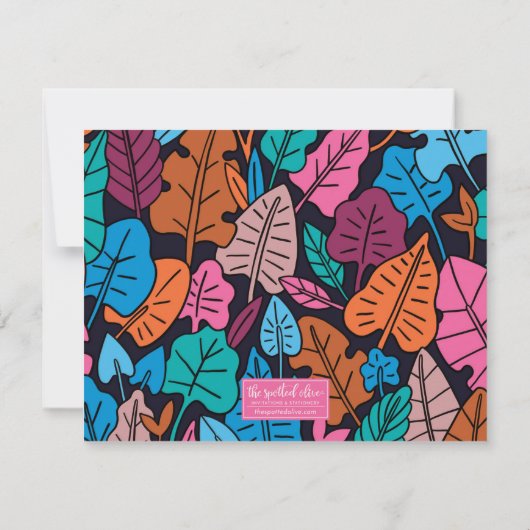 かわいい赤毛ライトスキントーン文房具 ノートカード (裏面)