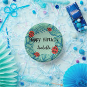 かわいい赤水玉模様ラディバグジャングル離れ誕生日 ペーパーボウル (パーティー)